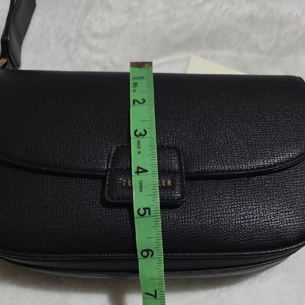 Ted Baker Black Crossbody‎ Bag with Gold Accents